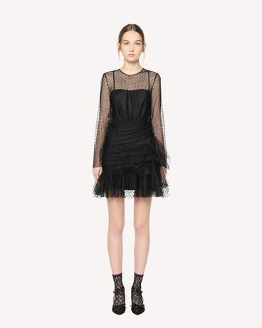 REDValentino Flock Polka dot Tulle dress