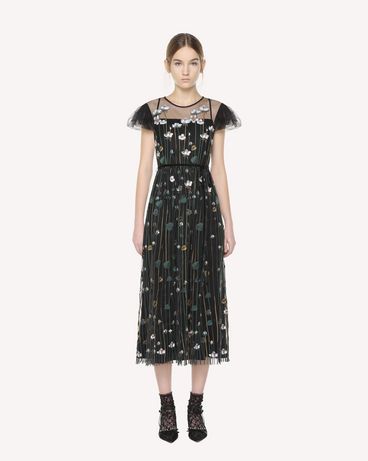REDValentino メタモルフォーシスガーデン エンブロイダリー チュールドレス