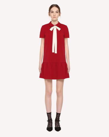 REDValentino ストレッチフリソッティーネ ドレス リボンつき