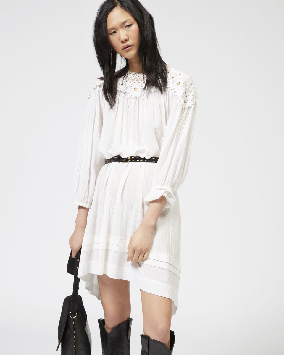 Isabel Marant RITA embroidered cotton dress at £223 | love the brands