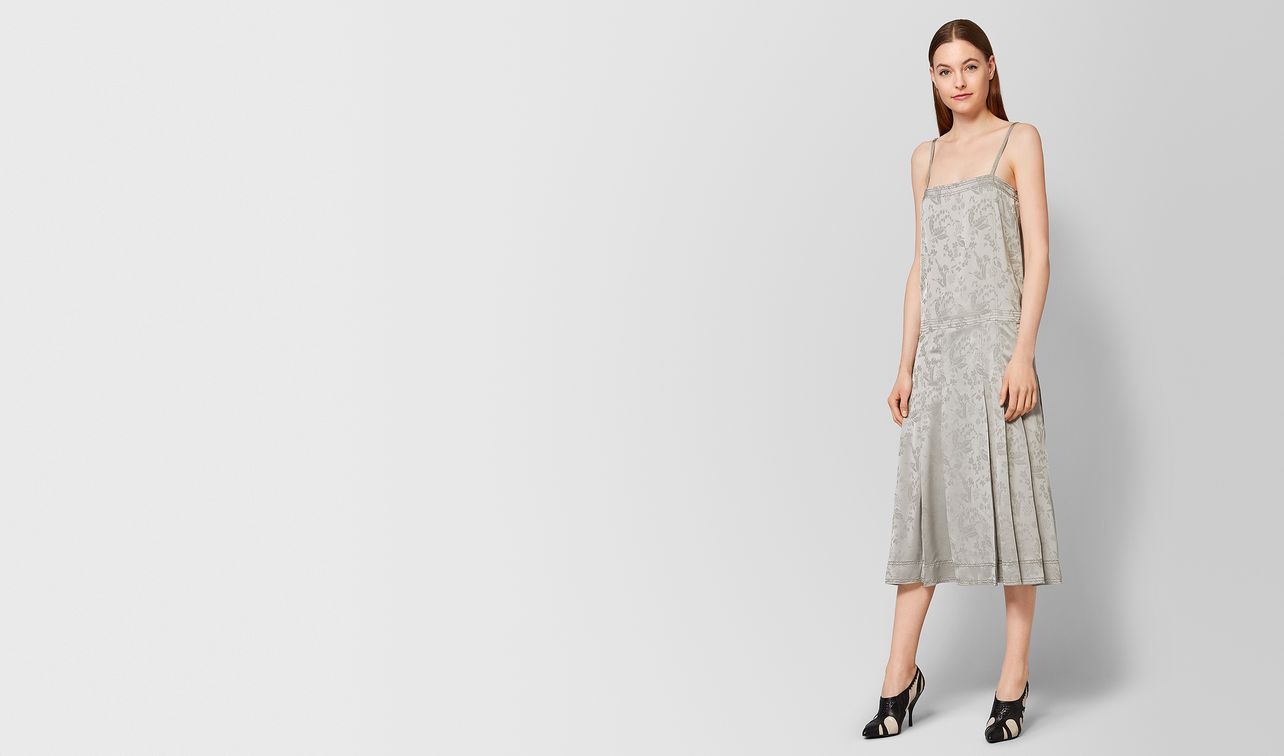 cement silk jacquard dress landing
