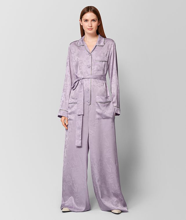 BOTTEGA VENETA LIGHT PARME SILK JUMPSUIT Dress Woman fp