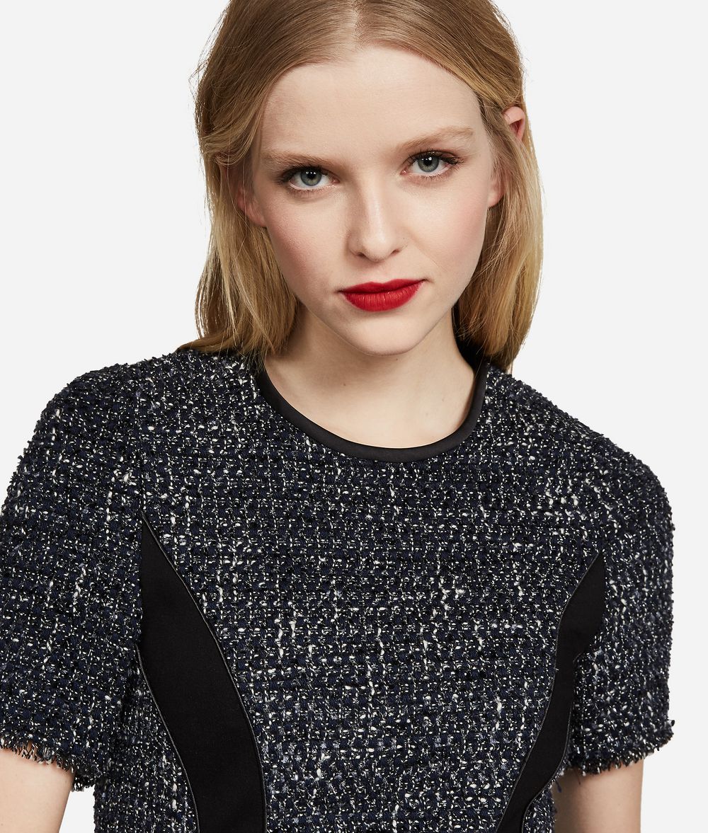 KARL LAGERFELD Lurex Bouclé Flared Dress Dress Woman d