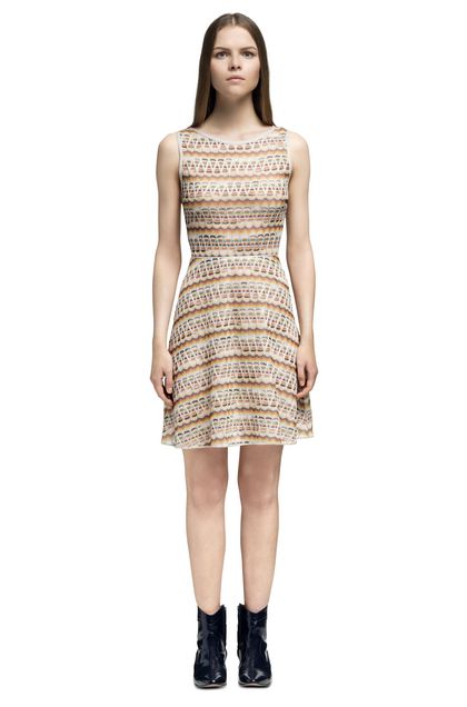 Missoni Women S Dresses Missoni Dress Beige Woman Back