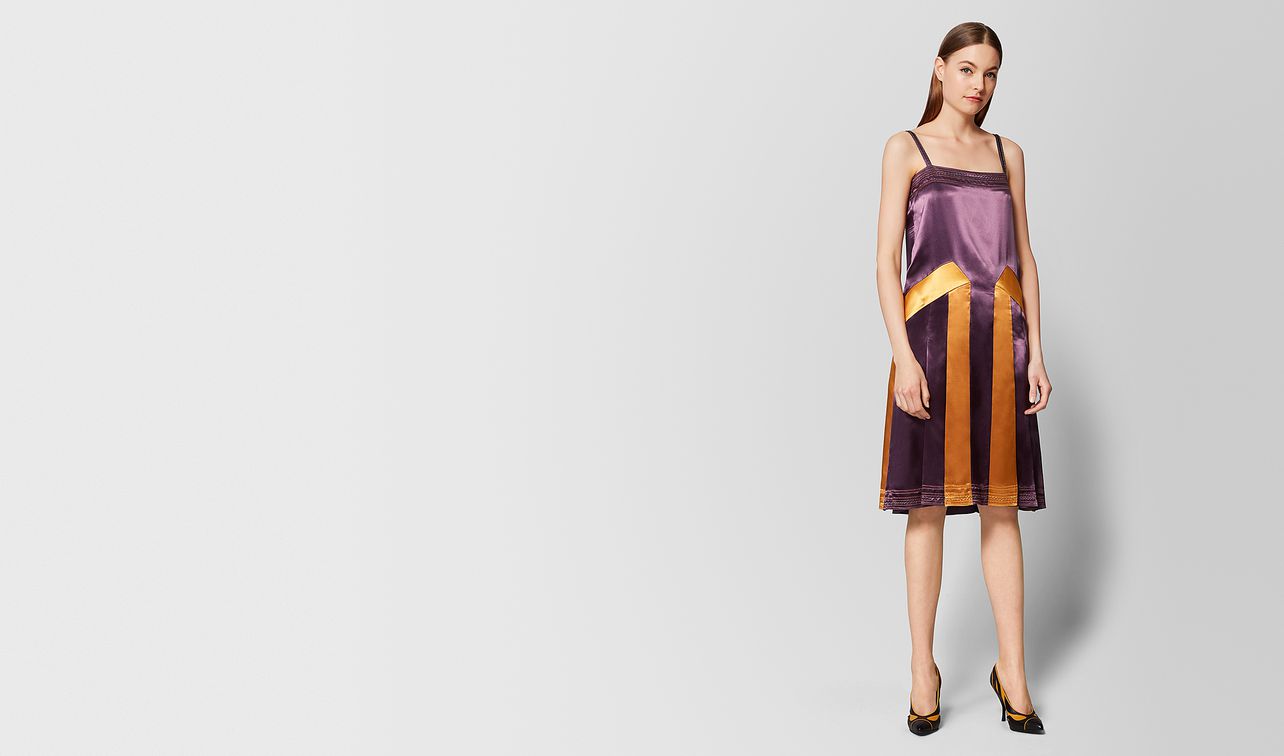 abito in raso multicolor landing