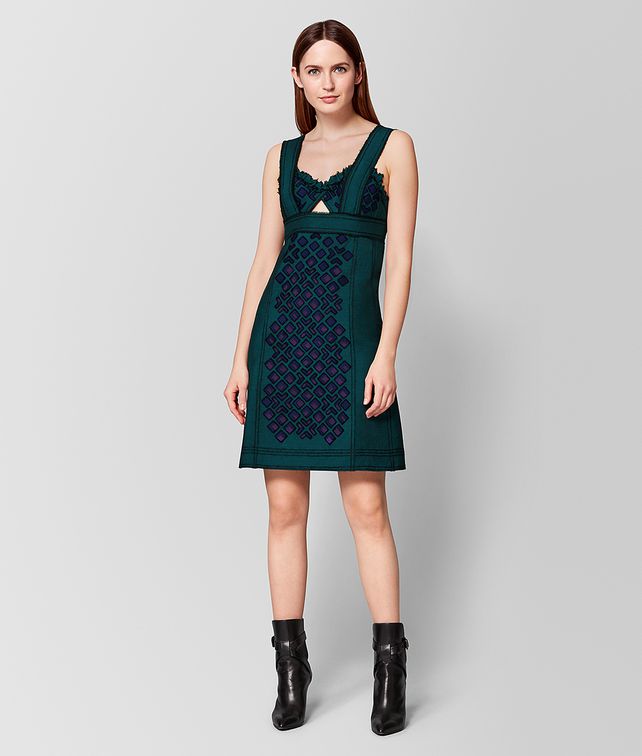 BOTTEGA VENETA MULTICOLOR WOOL DRESS Dress Woman fp