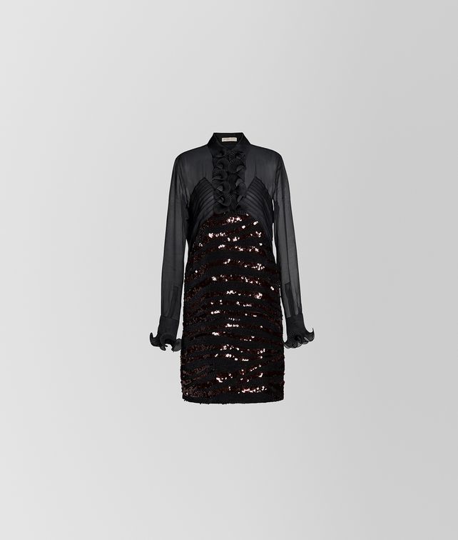 BOTTEGA VENETA NERO SILK DRESS Dress Woman fp