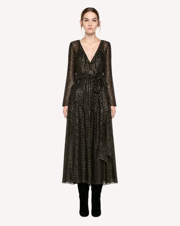 REDValentino Dress in silk lamé fil coupé