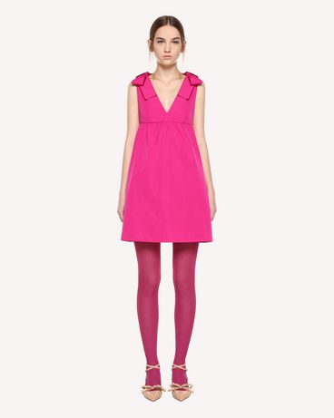 REDValentino Taffeta twill dress with bow details
