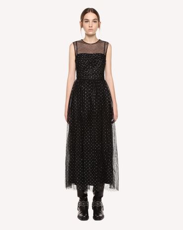 REDValentino Dress in Glitter Polka Dot Tulle