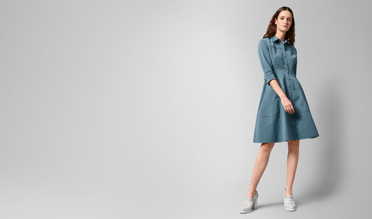 dress in cotton silk landing