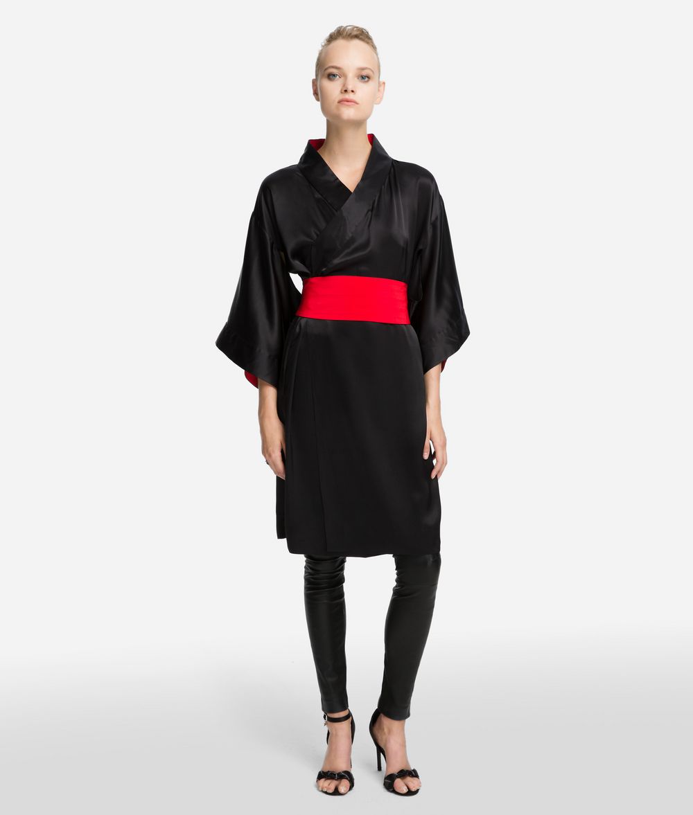 KARL LAGERFELD K/Tokyo Kimonokleid aus Seide Kleid Damen f