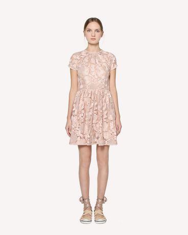 REDValentino Tulle dress with flower embroidery