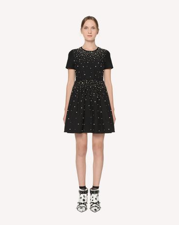 REDValentino Taffeta dress with pearl detail