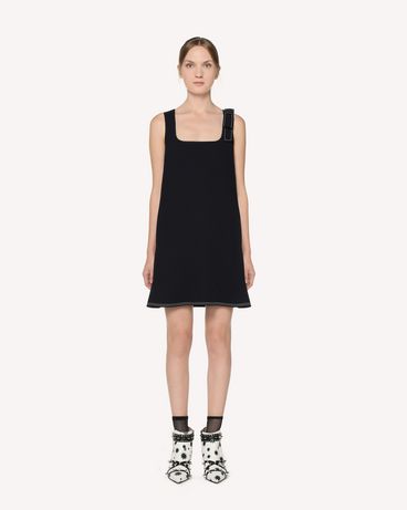 REDValentino Fused tech dress with dotted line embroidery