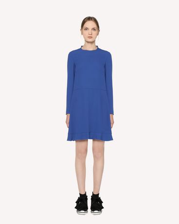 REDValentino Satin-backed crepe dress with bow detail