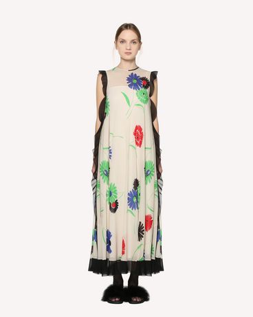REDValentino Silk dress with Breezy Flowers print