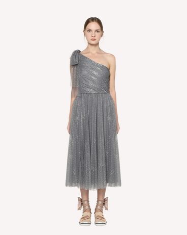 REDValentino One-shoulder tulle dress with bow detail