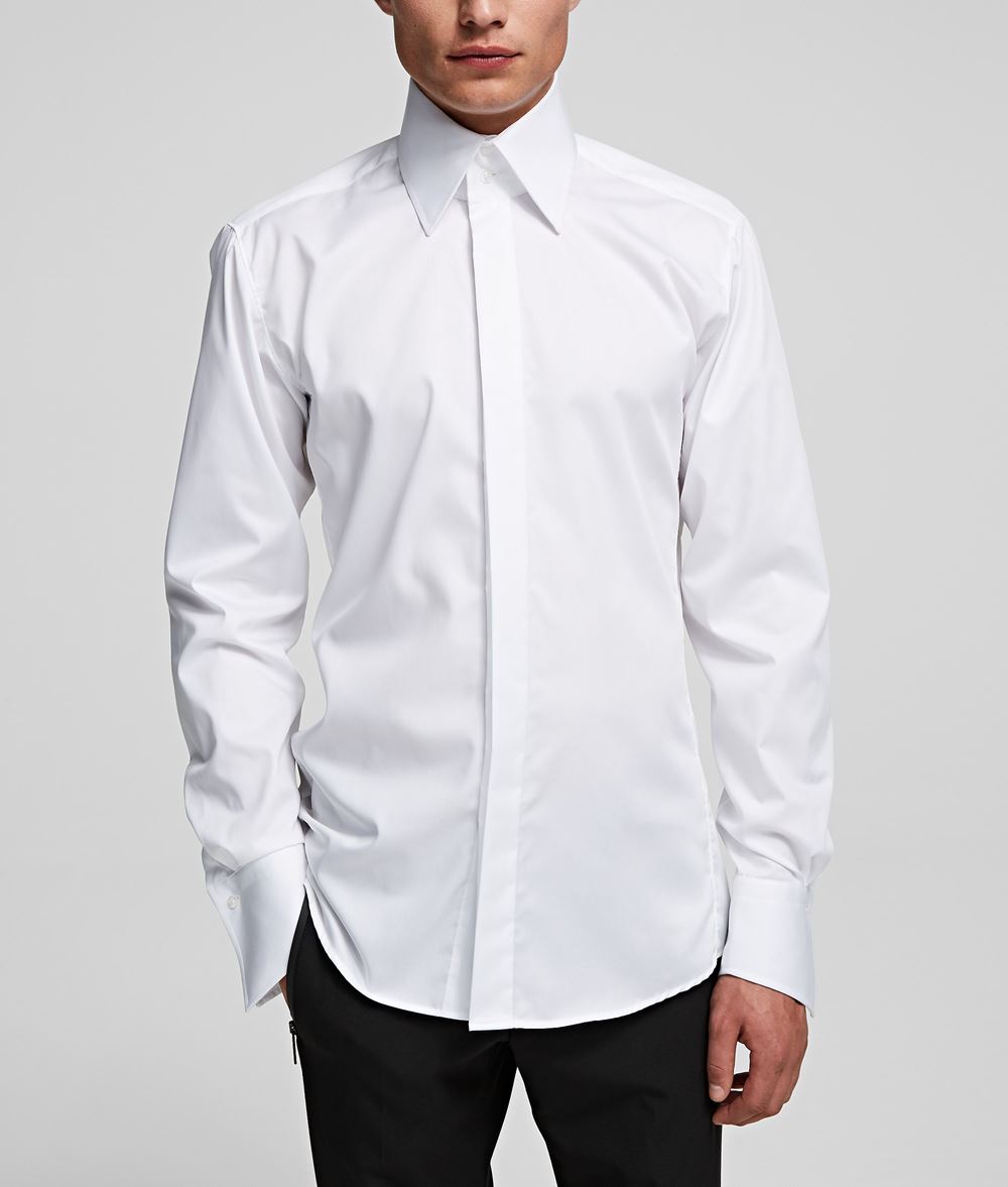 KARL LAGERFELD Shark Collar Shirt Shirt Man f