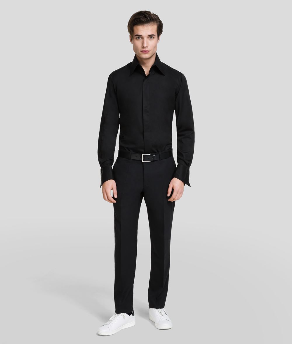 KARL LAGERFELD Shark Collar Shirt Shirt Man f