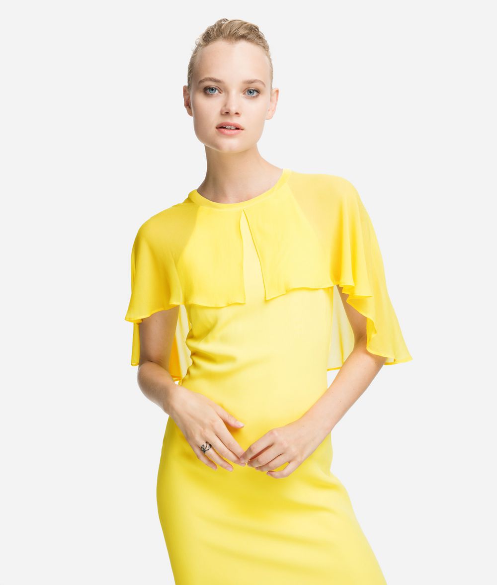 KARL LAGERFELD Dress with Cape Overlay Dress Woman f