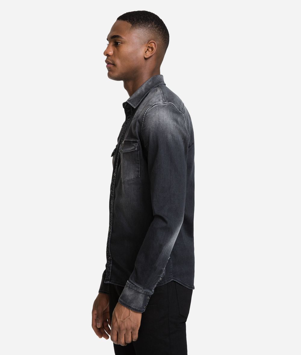 KARL LAGERFELD Western Denim Shirt Shirt Man d