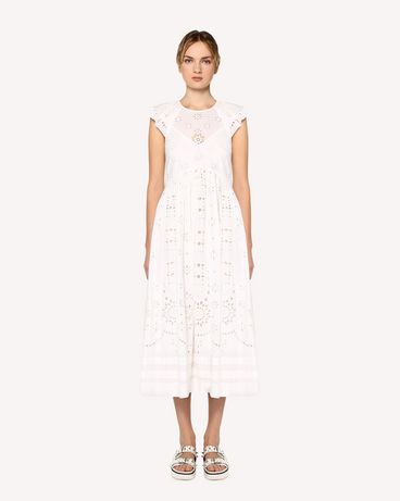 REDValentino Sangallo embroidered cotton voile dress