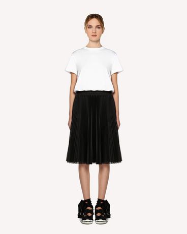 REDValentino Jersey dress with a pleated skirt