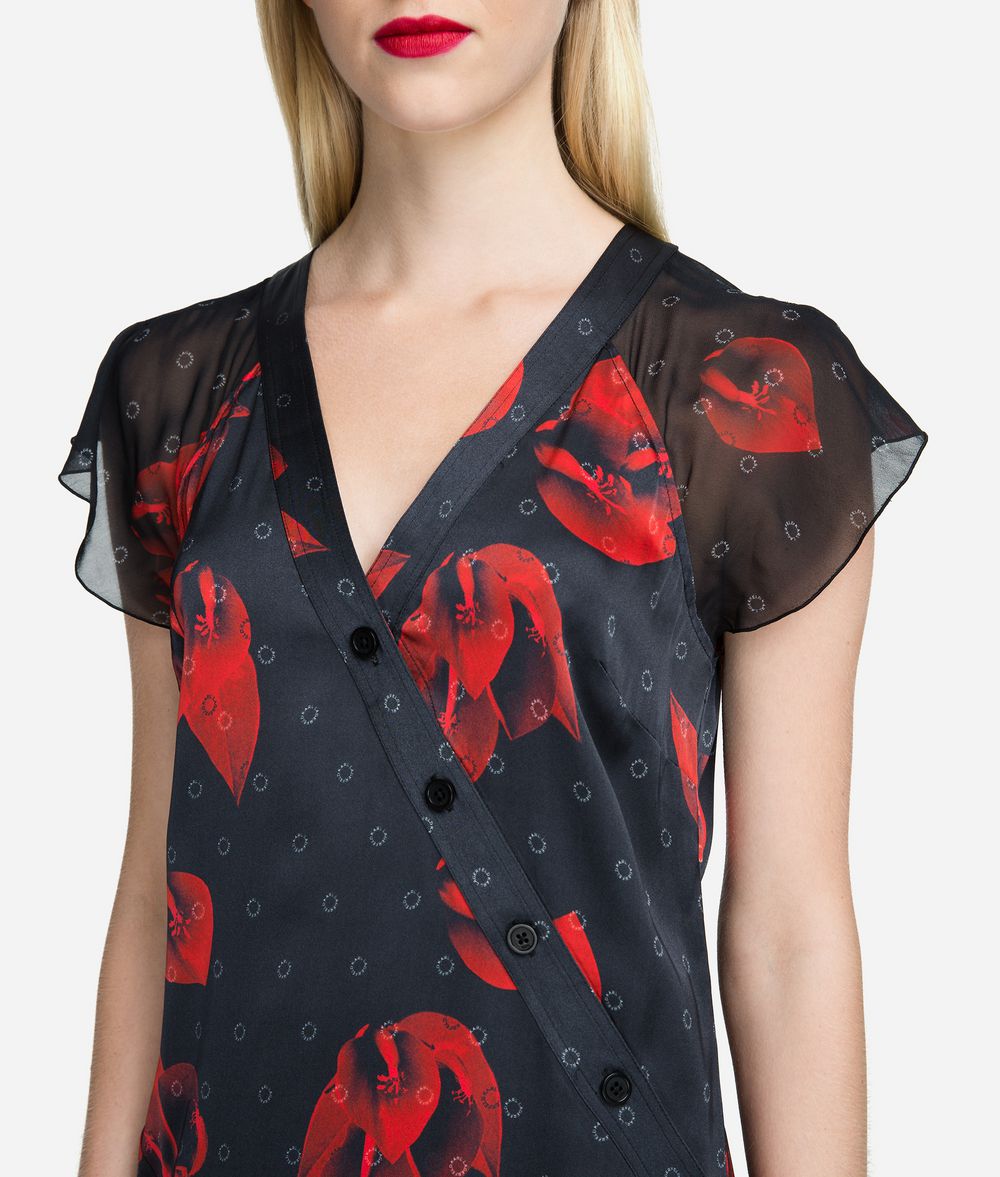 KARL LAGERFELD Flower Ruffle Dress Dress Woman d