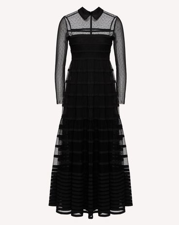 REDValentino Tubulars embroidered Tulle dress