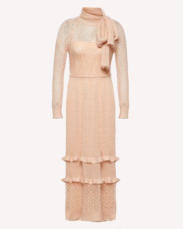 REDValentino モヘア&コットンニット ドレス