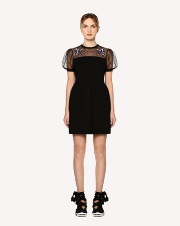 REDValentino Jersey dress with tattoo patches