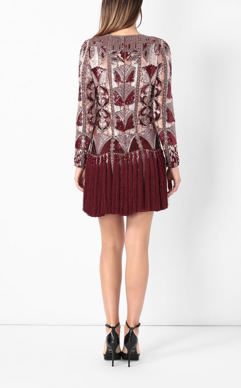 JUST CAVALLI Robe à paillettes avec franges Robe Femme a