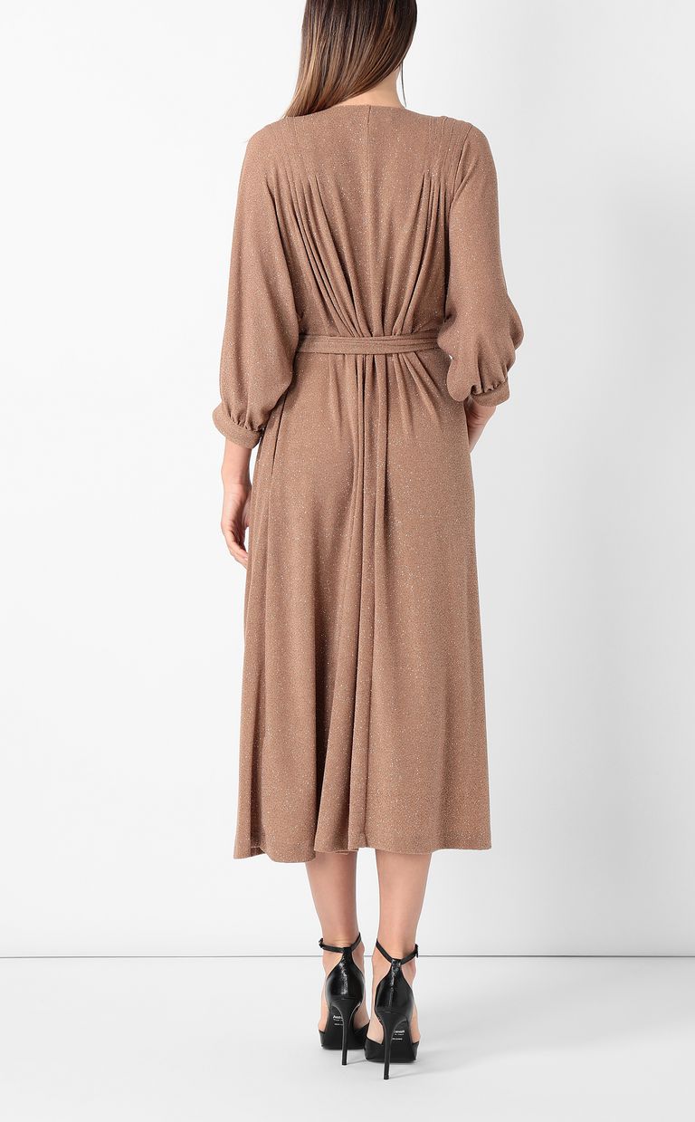 JUST CAVALLI Belted lurex dress Dress Woman a