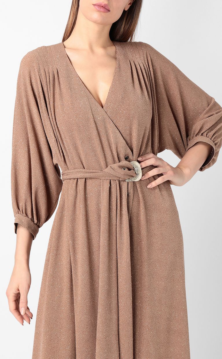 JUST CAVALLI Belted lurex dress Dress Woman e