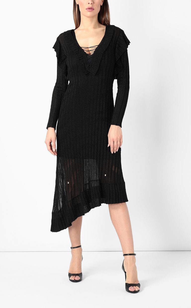 JUST CAVALLI Long dress in lurex Dress Woman r