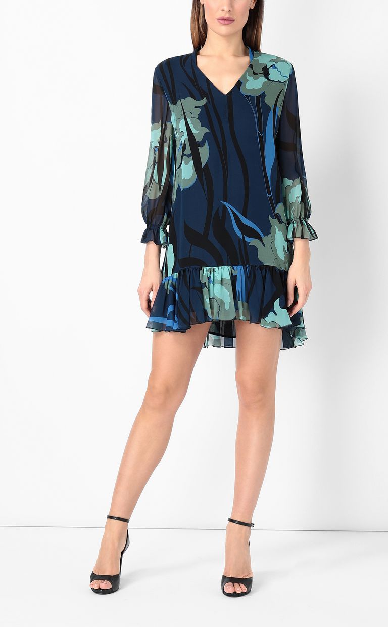 JUST CAVALLI Kleid mit „Hidden Flowers“-Print Kleid Damen r