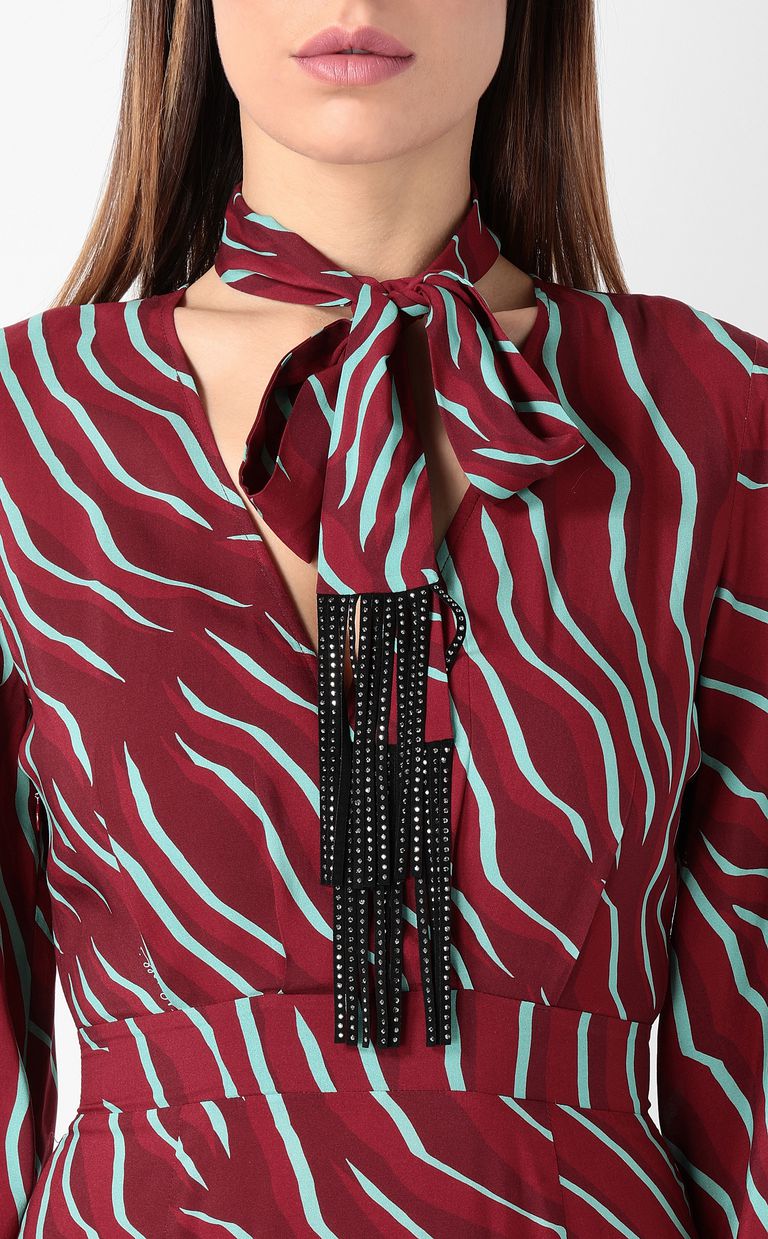 JUST CAVALLI Vestido estampado cebra Vestido Mujer e