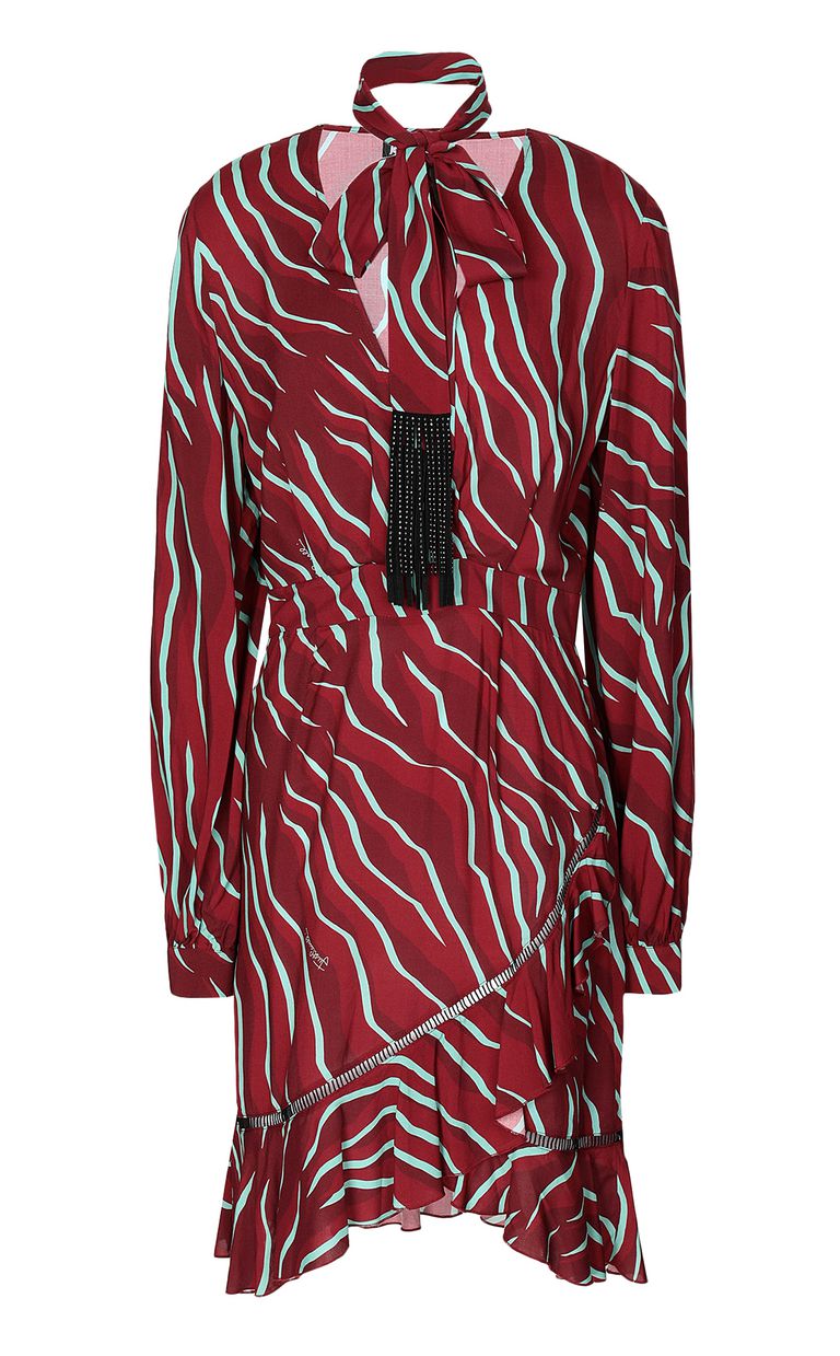 JUST CAVALLI Vestido estampado cebra Vestido Mujer f