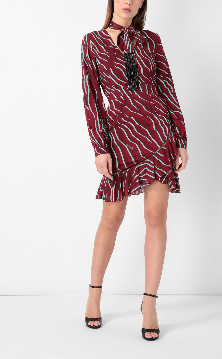JUST CAVALLI Vestido estampado cebra Vestido Mujer r