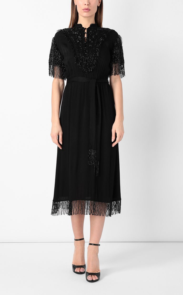 JUST CAVALLI Dress with diamanté embroidery Dress Woman r