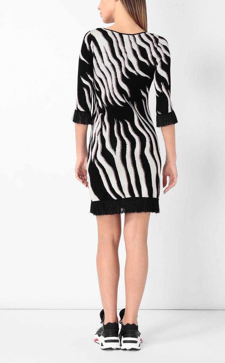 JUST CAVALLI Vestido estampado "Glowing Zebra" Vestido Mujer a