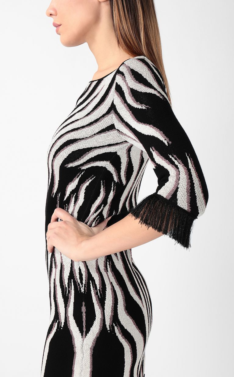 JUST CAVALLI Vestido estampado "Glowing Zebra" Vestido Mujer e