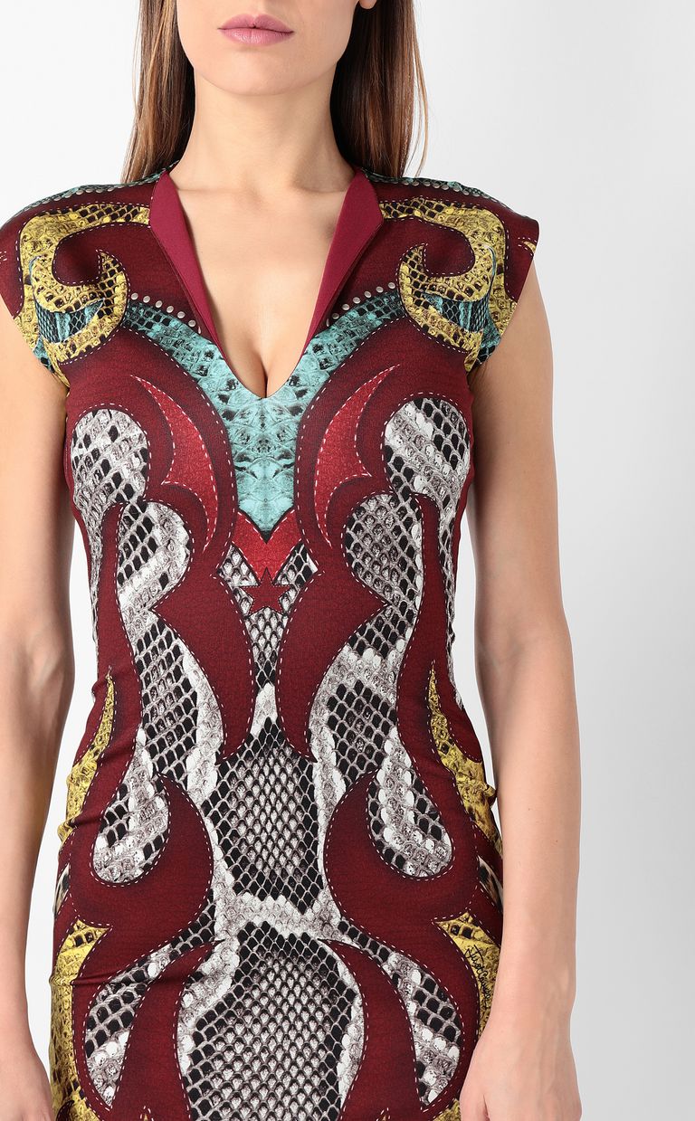 JUST CAVALLI Dress with “Rebel Cow” print Dress Woman e