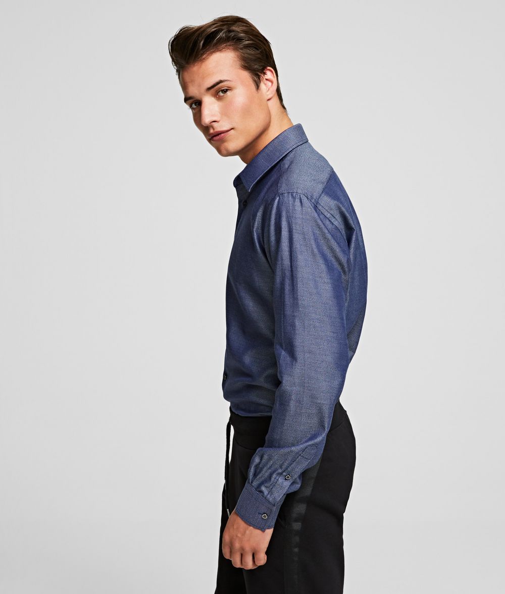 KARL LAGERFELD Spread Collar Shirt Shirt Man d