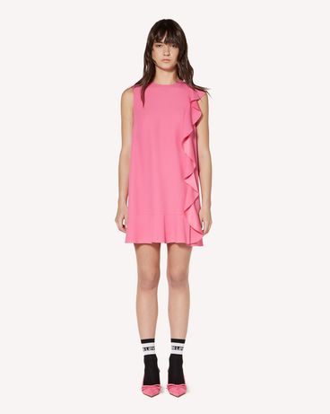 REDValentino Ruffle detail crepe envers satin dress