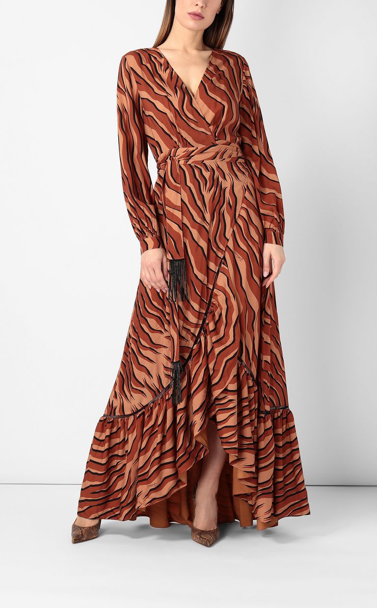 JUST CAVALLI Vestido estampado cebra Vestido Mujer d