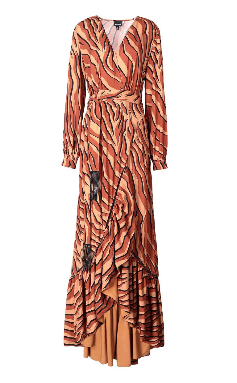 JUST CAVALLI Vestido estampado cebra Vestido Mujer f