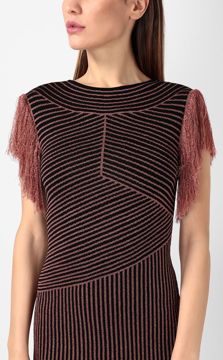 JUST CAVALLI Vestido con flecos Vestido Mujer e