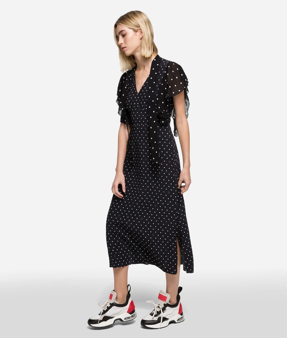 K/Dots Maxi Dress | Karl Lagerfeld ...